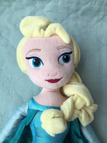 Elsa Frozen 50cm Disney Store Boneca Tecido Original